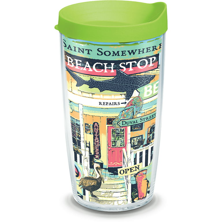 30oz Tervis Triple Walled Margaritaville Breathe In And Out Insulated Tumbler Cup Keeps Drinks Cold & Hot Stainless Steel 